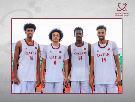 منتخب قطر لكرة السلة 3×3 يبلغ نصف نهائي دورة الألعاب الآسيوية