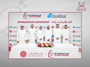 الاتحاد القطري للبادل يوقع شراكة مع بنك الريان لرعاية نسختي كأس العالم 2026 و2028