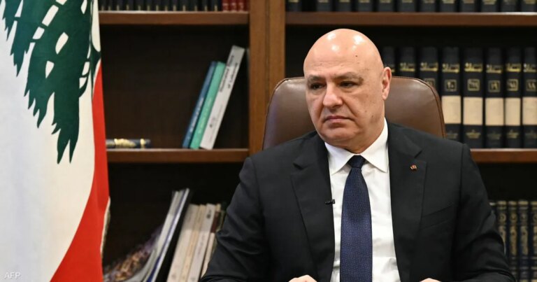 عون: إسرائيل تواصل عدوانها جنوب لبنان وتخالف اتفاق الإطار