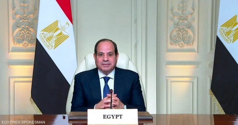 السيسي يؤكد رفض مصر لأي تحكم منفرد في مياه النيل