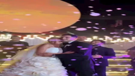 رامز جلال يوقع بأحمد سليمان في مقلب بحفل زفاف مصطفى شوبير