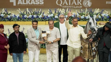 مربط دبي يتوج بلقب كأس كل الأمم لجمال الخيل 2026 في ألمانيا