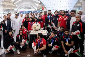 استقبال حافل بالورود لمنتخب الجوجيتسو احتفاءً بإنجاز «الآسياد 2026»