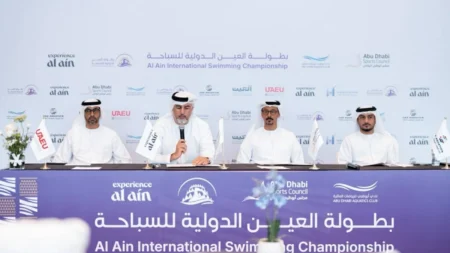 400 سباح يشاركون في النسخة الأولى من بطولة العين الدولية للسباحة