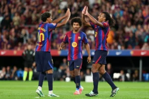 برشلونة يتجاوز خيتافي بسهولة ويحقق انتصاره الثامن توالياً