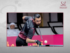 خروج الثنائي القطري علي العبيدلي وبشار حسين من منافسات كأس العالم للبليارد 10 كرات