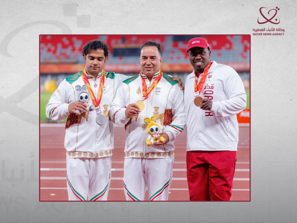 قطر تحصد برونزية دفع الجلة في دورة الألعاب الآسيوية البارالمبية